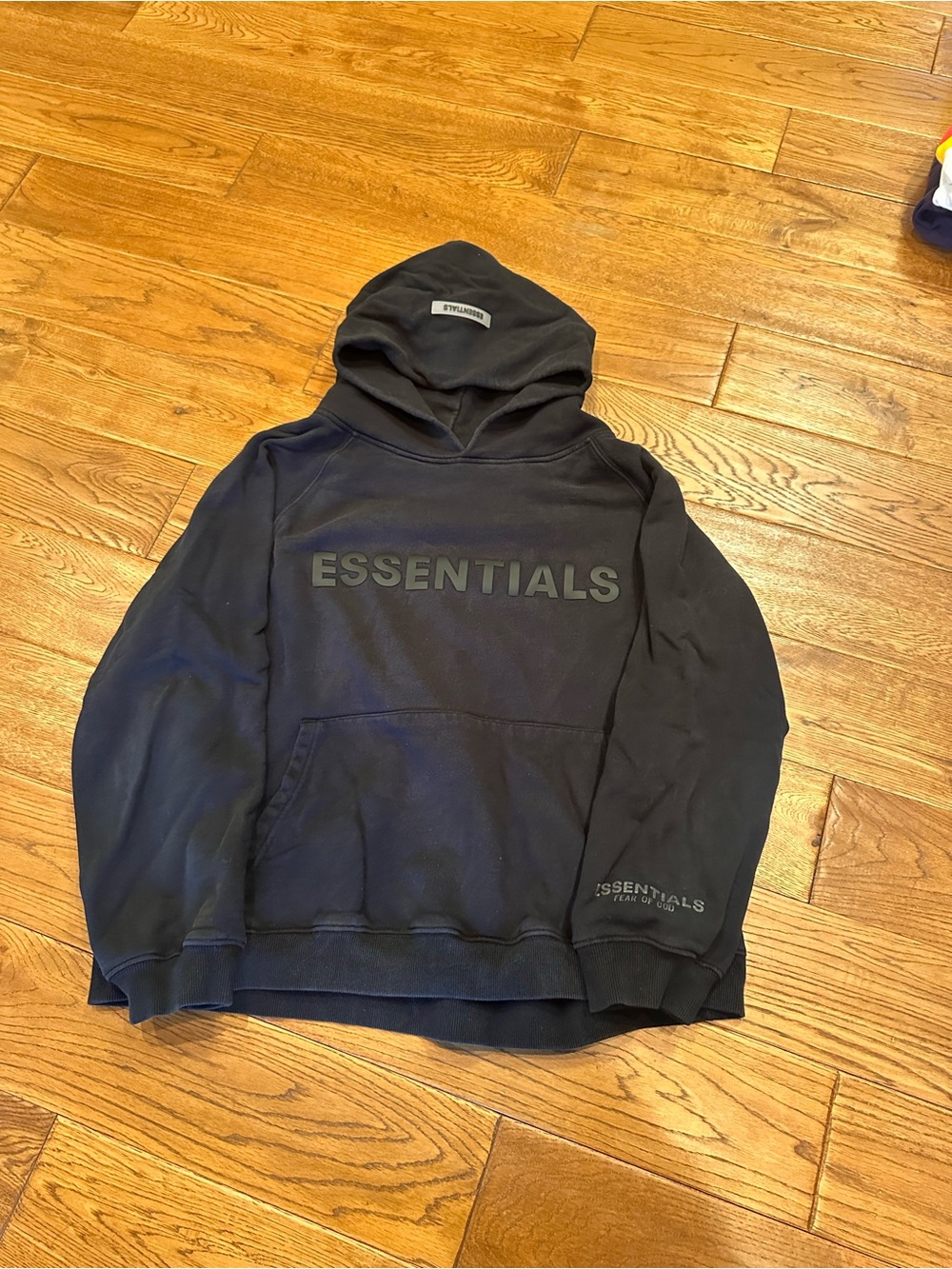 Fear of God ESSENTIALS Black Pullover Hoodie